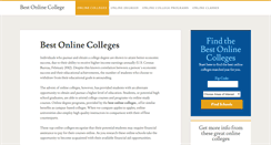 Desktop Screenshot of bestonlinecollege.org