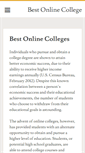 Mobile Screenshot of bestonlinecollege.org