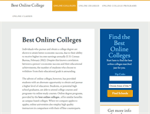 Tablet Screenshot of bestonlinecollege.org